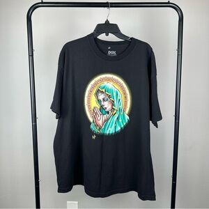 DGK Dirty Ghetto Kids Our Lady Mens Crew Neck T-Shirt Size 2XL Virgin Marry